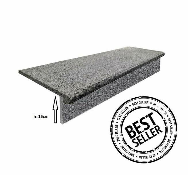 Schodek Granit Ciemny Bullnose stopnica podstopnica