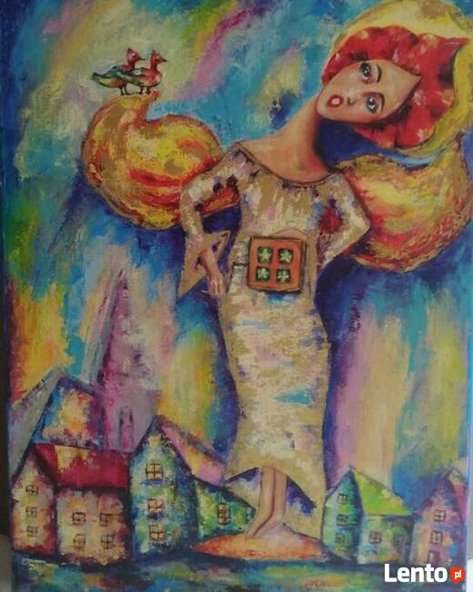 obraz olejny, Anioł