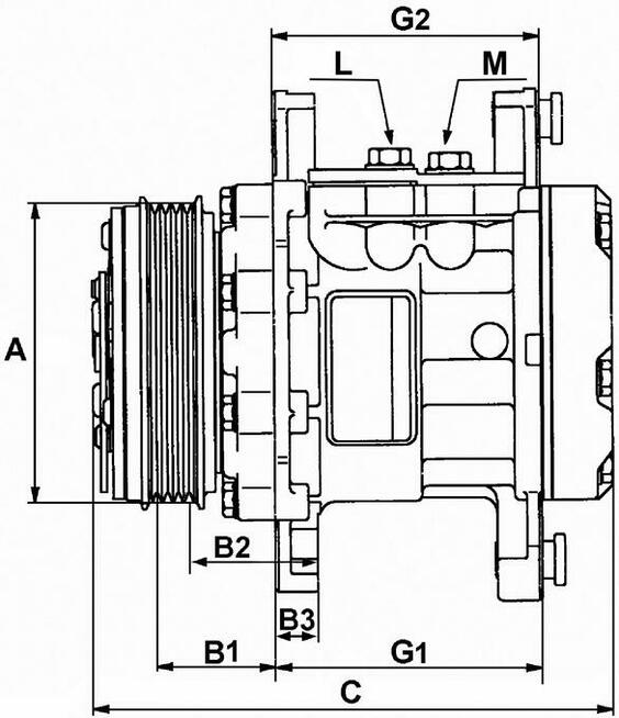 Kompresor , sprężarka klimatyzacji 0471008530, 4371007670