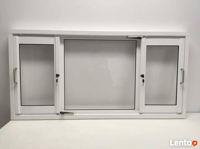 Okno aluminiowe do przyczepy foodtrack kontenera holenderki