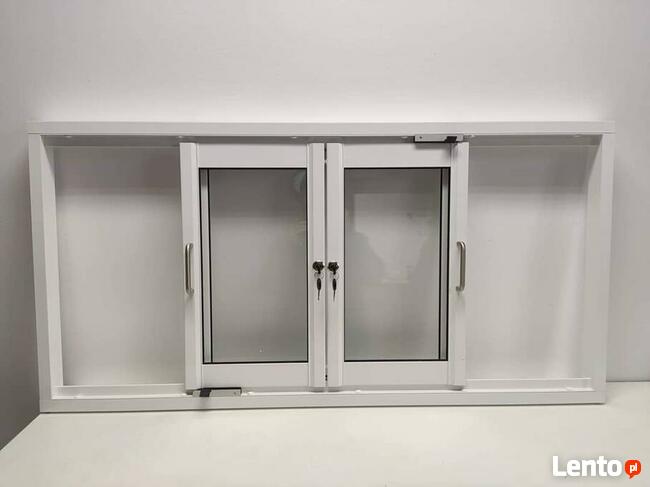 Okno aluminiowe do przyczepy foodtrack kontenera holenderki