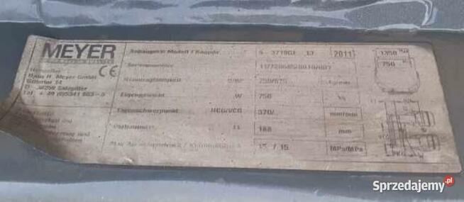 Obrotowy Chwytak do Opon Meyer 2011 rok