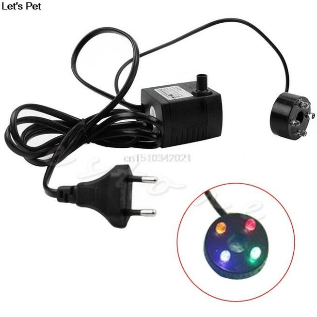 POMPA .Fontanna.280L. Akwarium.Napowietrzacz.Oczko wody.LED