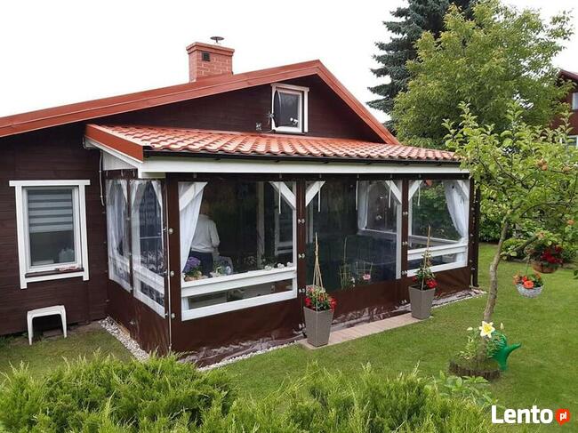 Olplan-Osłony na altany, zabudowy tarasów, plandeka PVC 680