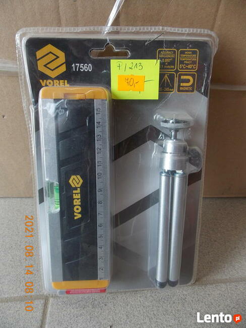 POZIOMICA LASEROWA MINI ZE STATYWEM 170 MM