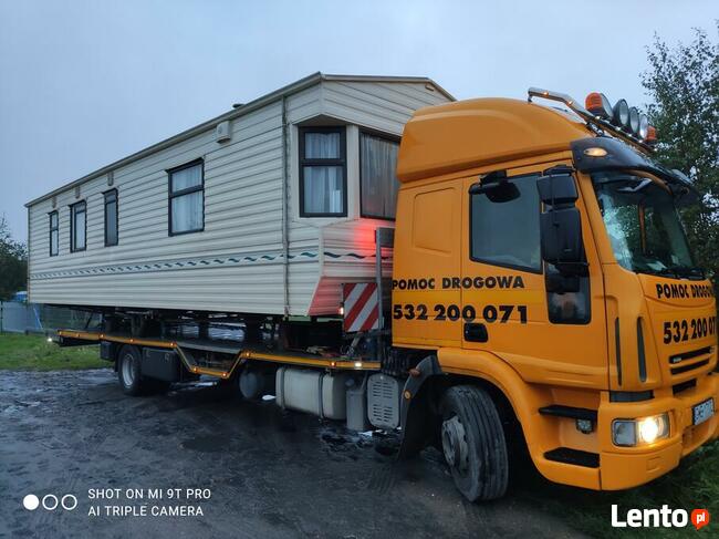 pomoc drogowa, wózek widłowy, domek holenderski, przyczepa,