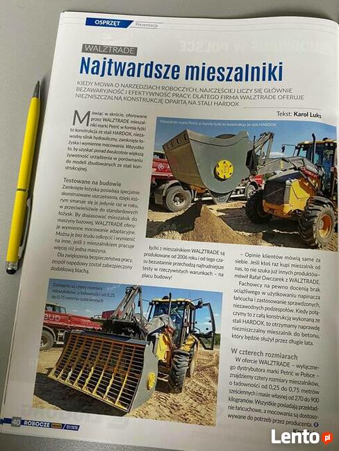 Mieszalnik do Betonu HARDOX, Łyzka z mieszalnikiem BC-50