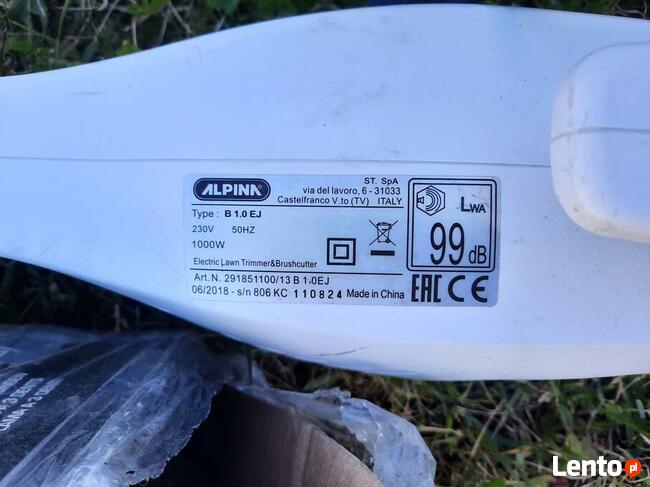 1000W Podkaszarka elektryczna Alpina B 1.0 EJ