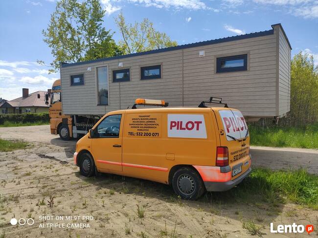 TRANSPORT DOMKÓW HOLENDERSKICH, MOBILNYCH, CIĄGNIK ROL,