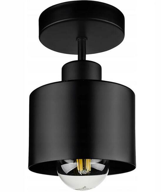 LAMPA WISZĄCA SUFITOWA RETRO Edison Czarna miedziana