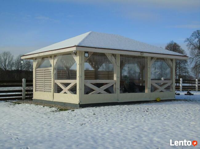 Olplan-Osłony na altany, zabudowy tarasów, plandeka PVC 680