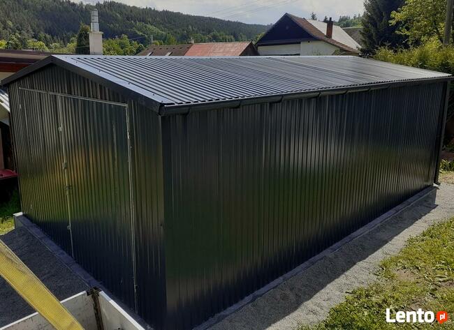 Garaż 4x6,5-Profil Ocynk C.Grafit RAL7016