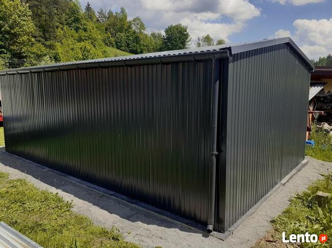 Garaż 4x6,5-Profil Ocynk C.Grafit RAL7016