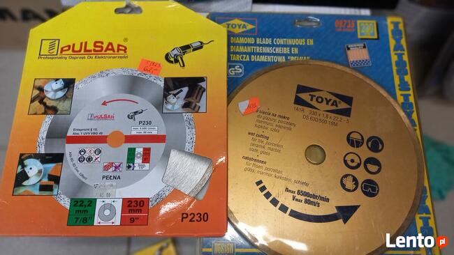 TARCZE DIAMENTOWE PEŁNE FI 230 DO CIĘCIA NA SUCHO I MOKRO