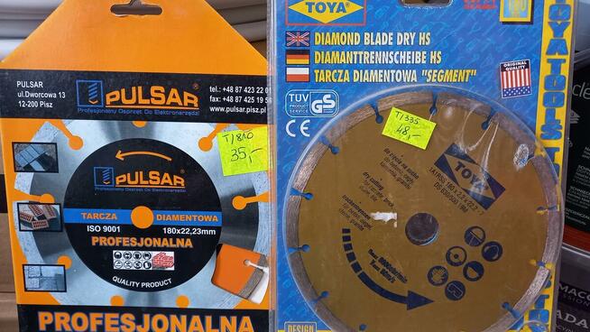 TARCZE DIAMENTOWE SEGMENTOWE FI 180mm