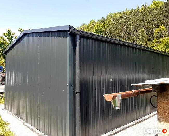 Garaż 4x6,5-Profil Ocynk C.Grafit RAL7016