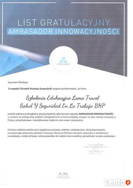 KOMPLEKSOWA OBSŁUGA BHP PPOŻ OCHRONA DOŹÓR