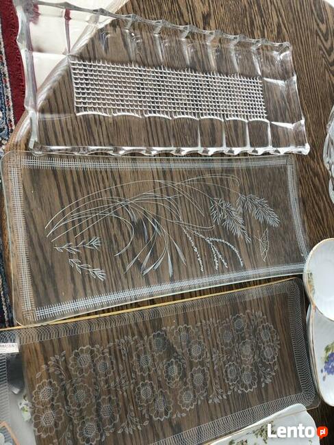 Patery szklane podkładki salaterki