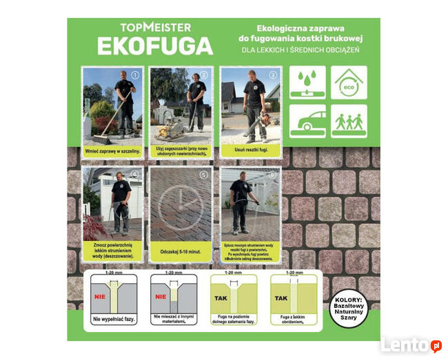 Fuga do kostki brukowej Ekofuga TopMeister