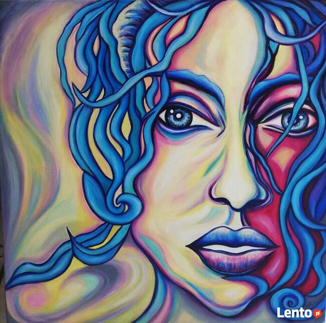 obraz olejny, twarz, Nadzieja