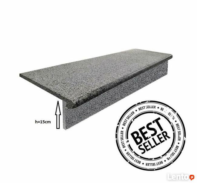 Schodek Granitowy G654 Ciemny Bullnose stopnica podstopnica