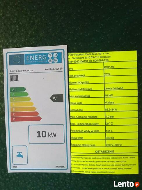 Kocioł KGP-ECO 10kw najwyższa norma sprawności DOF