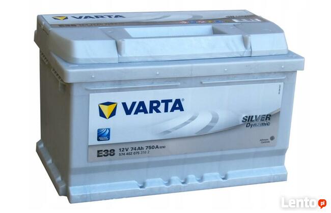 Akumulator VARTA Silver Dynamic E38 74Ah 750A Glinki 33A