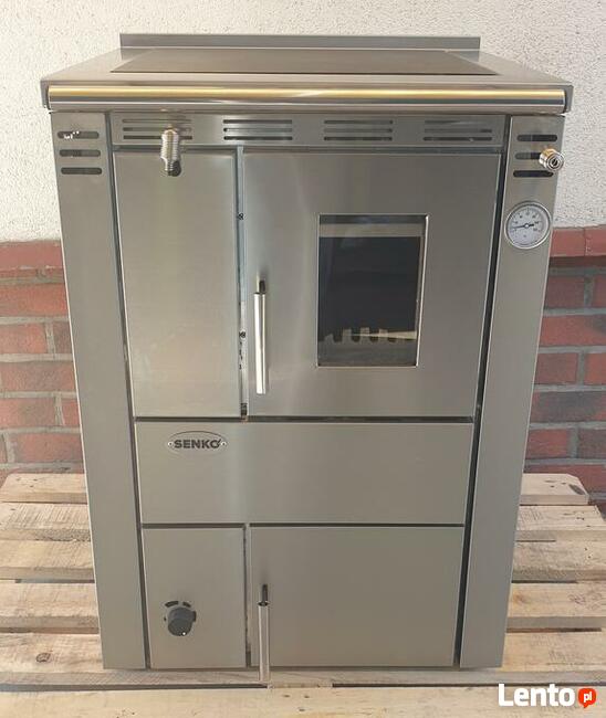 Senko C-20 kuchnia c.o. na drewno, inox