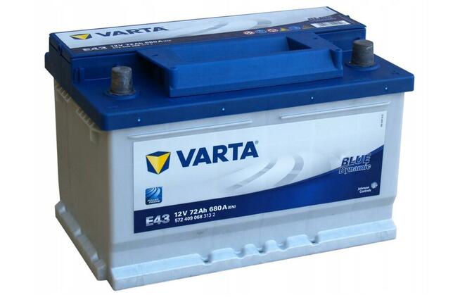 Akumulator VARTA Blue Dynamic E43 72Ah 680A Glinki 33A