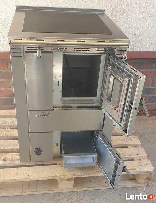 Senko C-20 kuchnia c.o. na drewno, inox