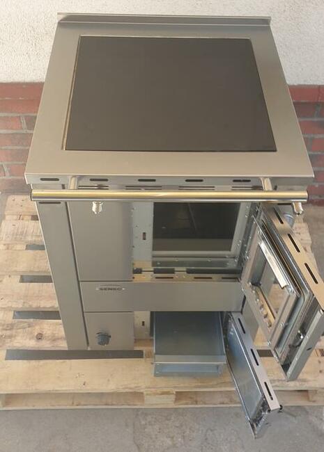 Senko C-20 kuchnia c.o. na drewno, inox