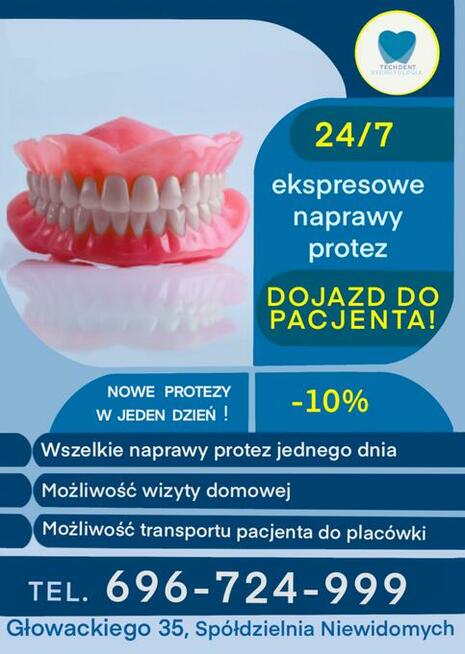 Ekspresowa naprawa protez Lublin | z dojazdem | 696-724-999