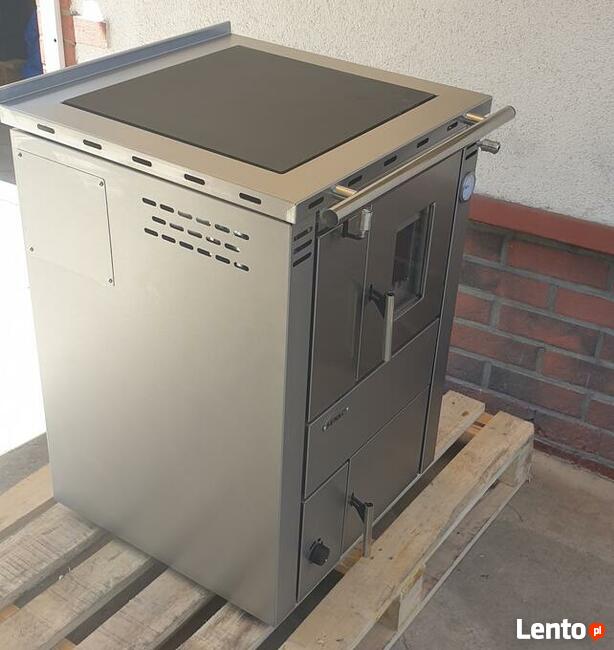 Senko C-20 kuchnia c.o. na drewno, inox