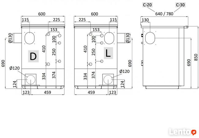 Kuchnia z funkcją c.o. Senko C-25 INOX