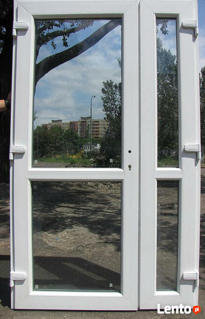 Drzwi PCV szyba panel 150x210 od ręki sklepowe