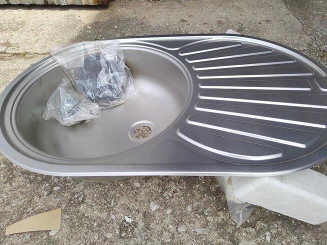 ZLEW 1-KOM.SOLLA 770X480 LEN WPUSZCZANY