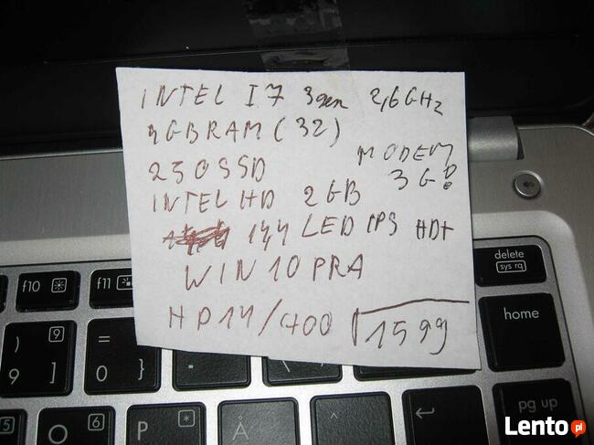 Laptop Hp I7 3gen Nowy Aluminium notebok slim