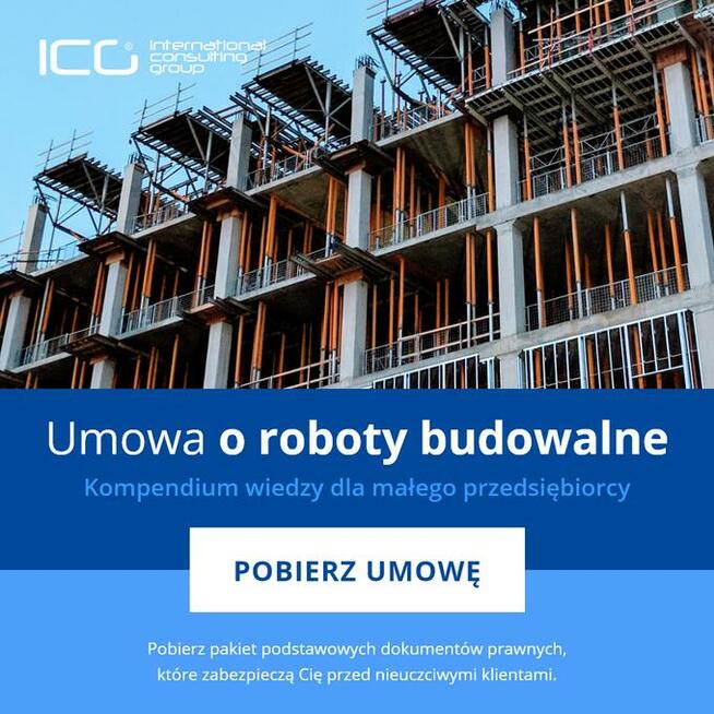 Wzór umowy o roboty budowlane - do pobrania