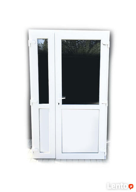Drzwi PCV Nowe 125x210 cieple od ręki wzmacniane