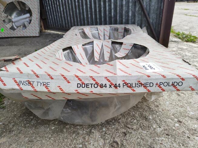 ZLEW.2-KOM.NIERDZEWNY WPUSZCZ.DUETO 84X44