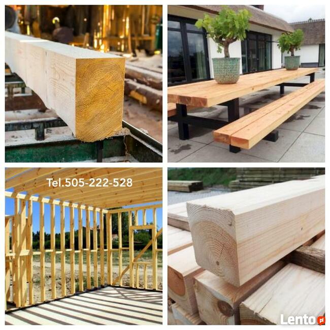 kantówki drewniane strugane, deski transport Kraków