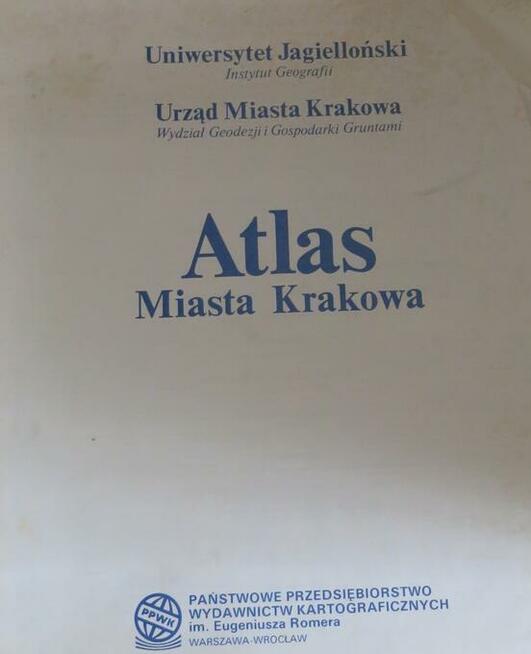 Atlas miasta Krakowa