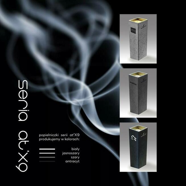 Popielnice zewnętrzne z betonu i stali nierdzewnej