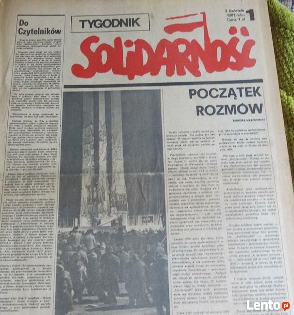 Tygodnik Solidarność – od nr 1 do nr 37 z 11 grudnia 1981 r.