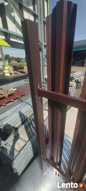 Przęsła słupki ogrodzenie do sztachet metalowych 2 gatunek