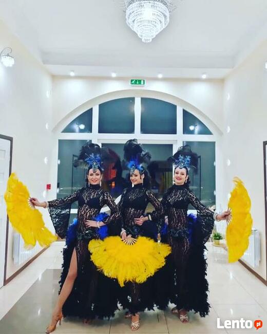 Pokaz tańca WESELE URODZINY samba taniec brzucha led show