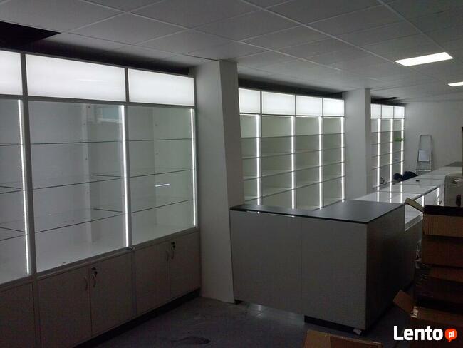 TANIO PRODUCENT meble sklepowe regały gabloty lady sklep