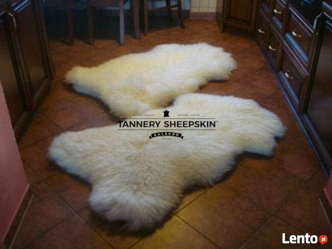 Skóra Owcza Biała GIGANT Skóry Owcze Skóra Naturalna XXXL