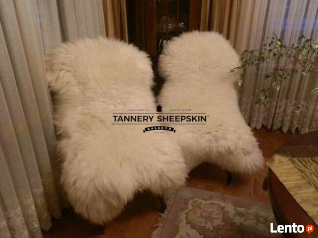 Skóra Owcza Biała GIGANT Skóry Owcze Skóra Naturalna XXXL
