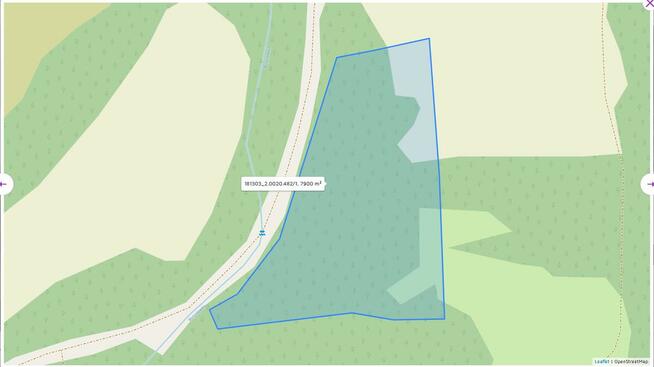 Działka rolna o Powierzchni 7899 m2